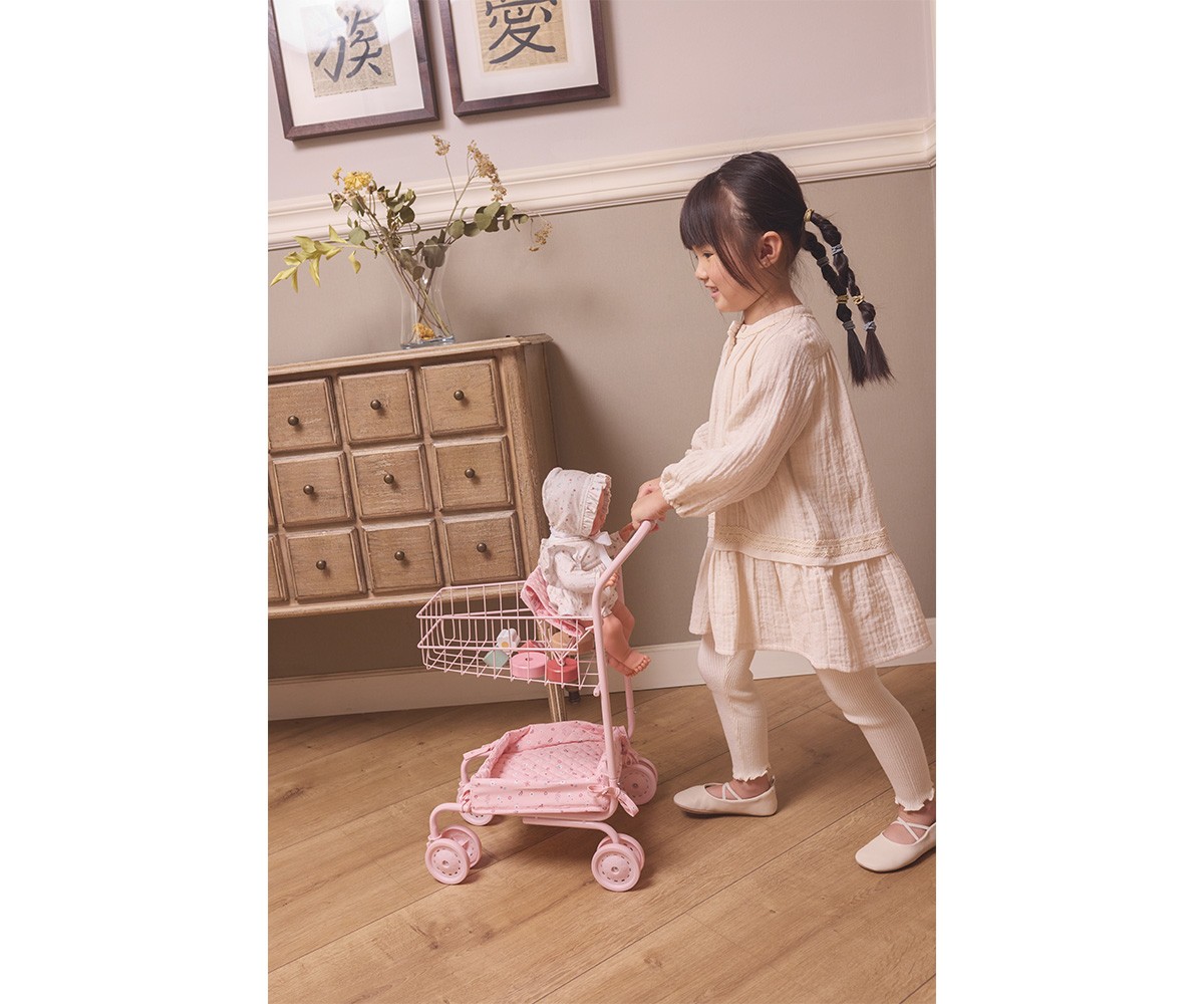 Sweet DeCuevas Toys 52048 Carrello Della Spesa Giocattolo Per Bambini – Pieghevole, Leggero, Con Tasca, Altezza 66cm, Gioco Di Ruolo Realistico