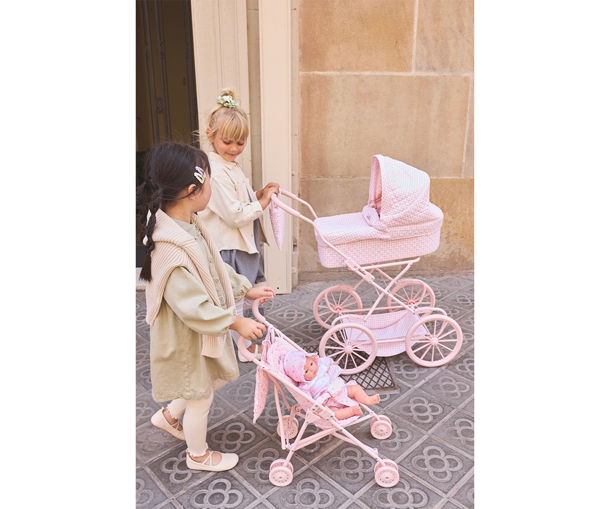Carrozzina Bambole Vichy Personalizzabile