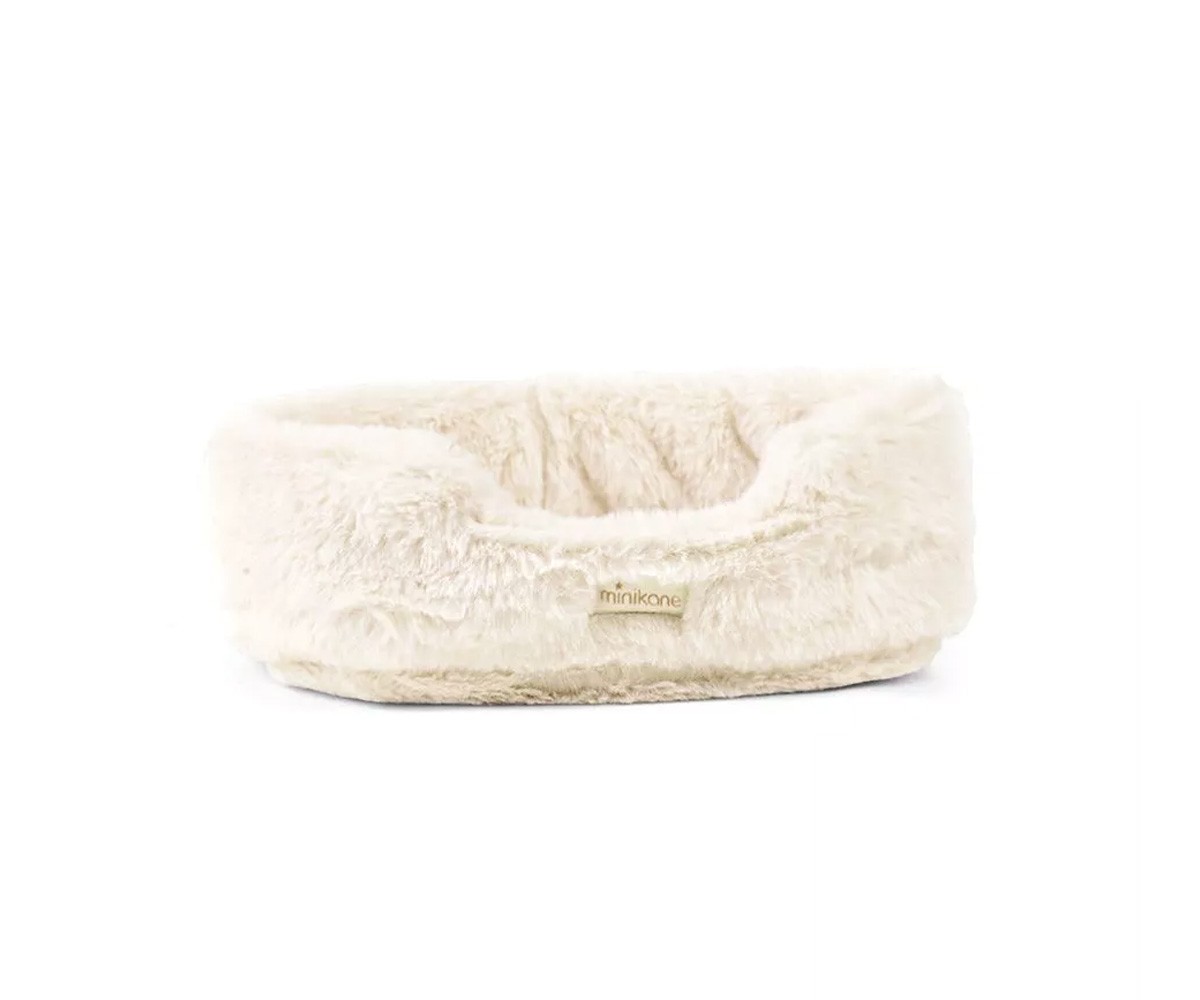 Les Minis Kanaï Cão de Peluche Suki com Coleira e Cestinho de Pele Sintética