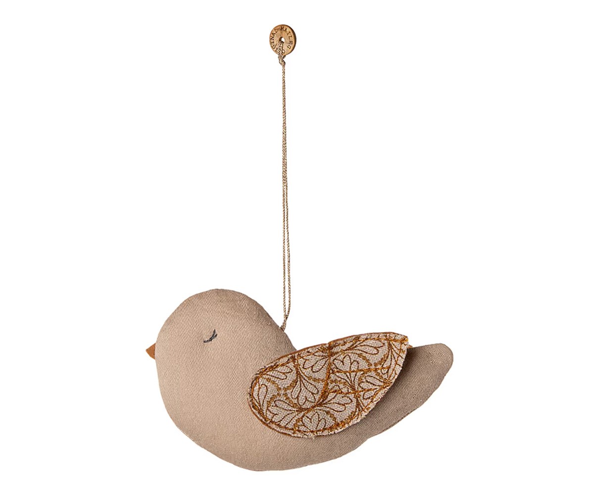 Decorazione Natalizia Tela Maileg Uccellino Cuore d\'Inverno