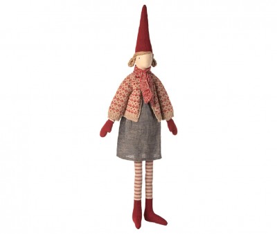 Duende Pixy Chica Talla 4 con Falda y Cardigan