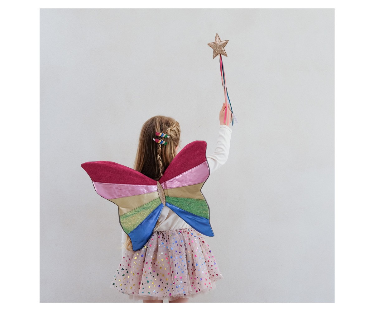 Varinha de arco-íris multicolorida Brilhante