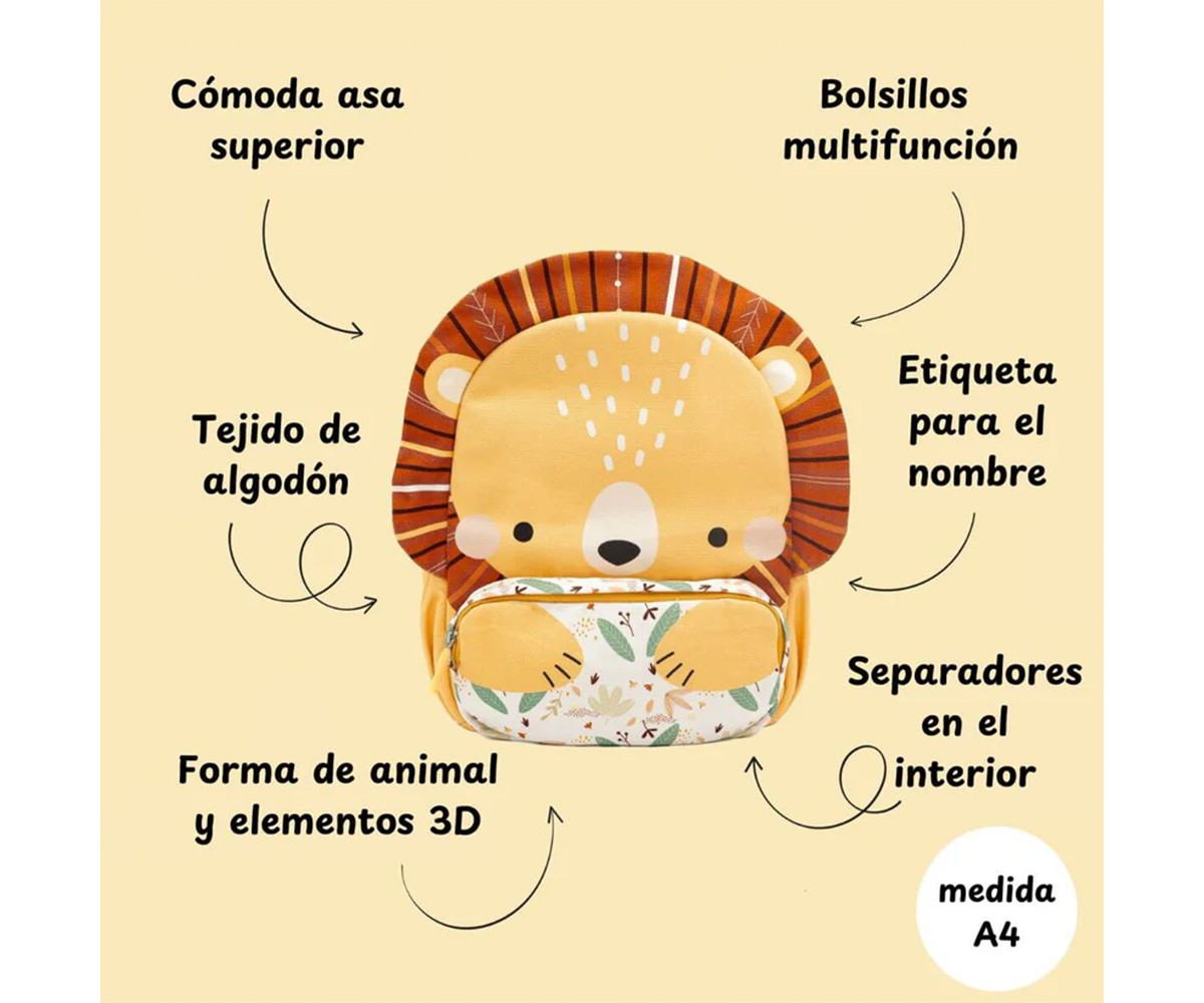 Grand Sac à Dos Lion Personnalisable