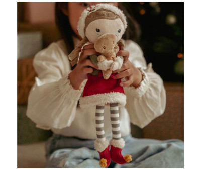 Muñeca Blandita de Navidad Rosa