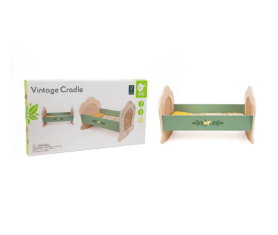Cuna Balancín para Muñecas Vintage Green