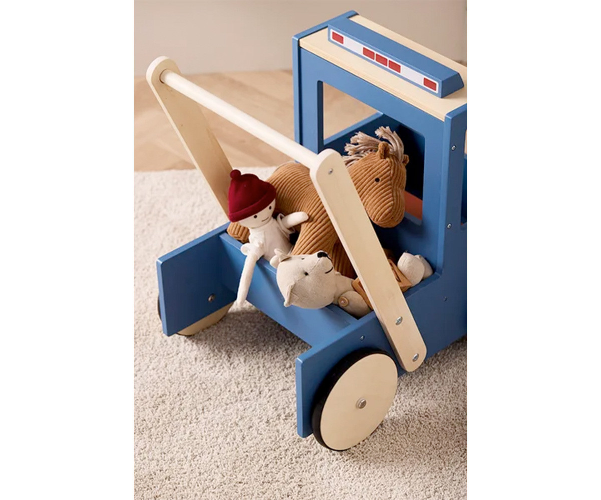 Camión Andador Aiden Azul y Beige