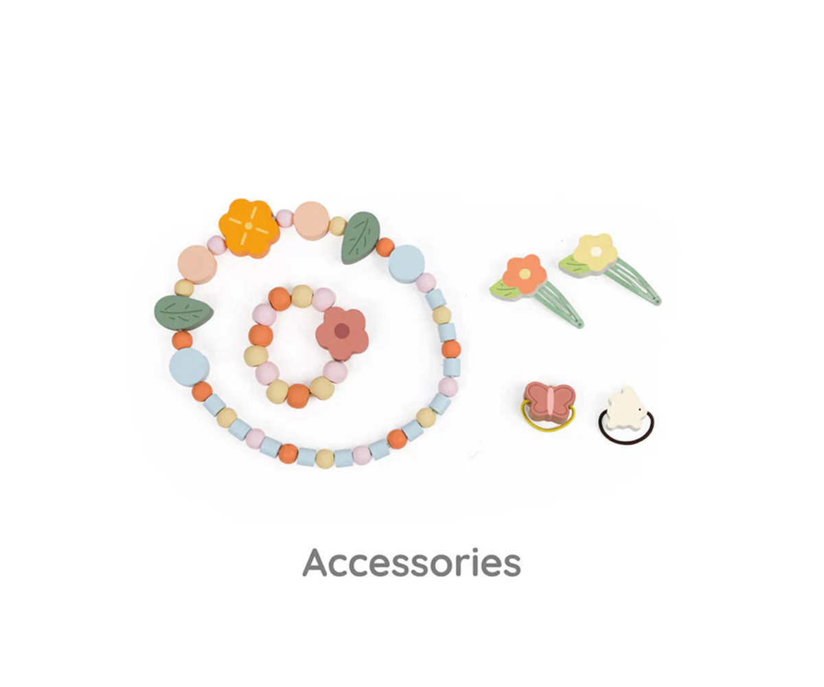 Tocador con Espejo y Taburete