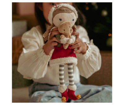 Muñeca Blandita de Navidad Rosa