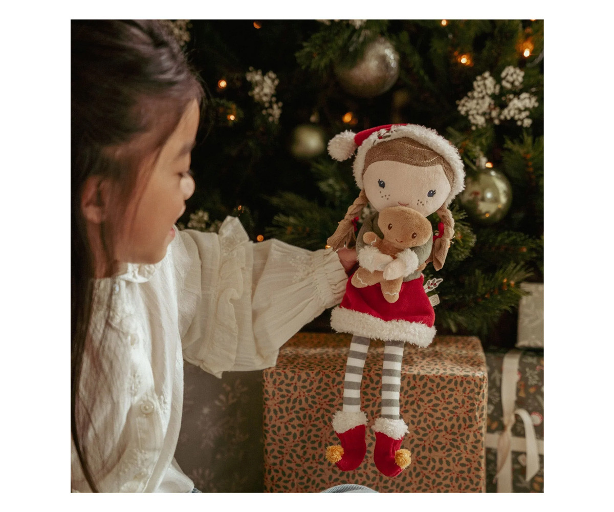 Muñeca Blandita de Navidad Rosa