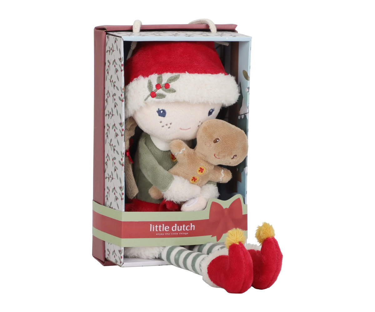 Muñeca Blandita de Navidad Rosa