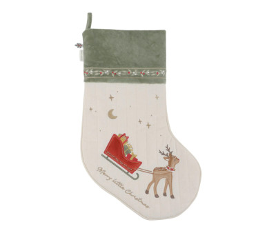 Calcetín Navideño Grande Trineo Personalizable