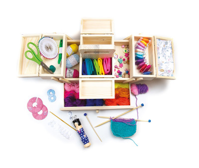 Caja de Manualidades de Lana