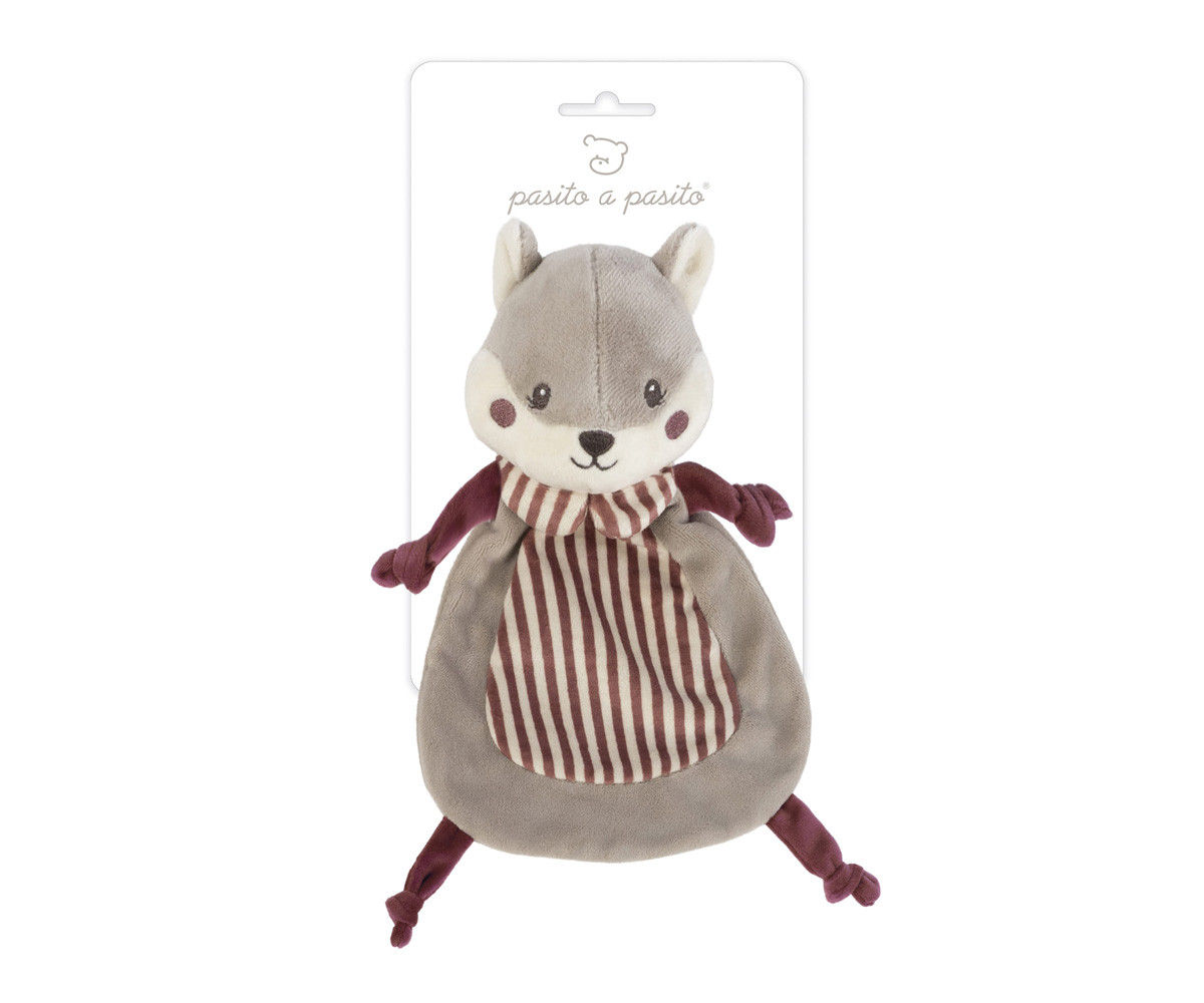 Doudou Ardilla Cherry Rayas Personalizable