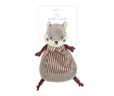 Doudou Ardilla Cherry Rayas Personalizable