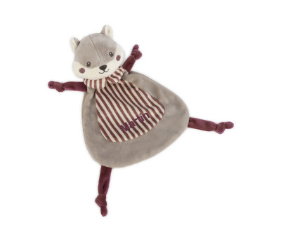 Doudou Ardilla Cherry Rayas Personalizable