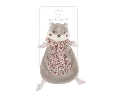 Doudou Ardilla Cherry Flores Personalizable