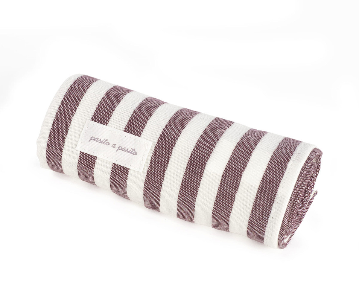 Set 2 Muselinas Cherry Rayas 70 x 70 cm