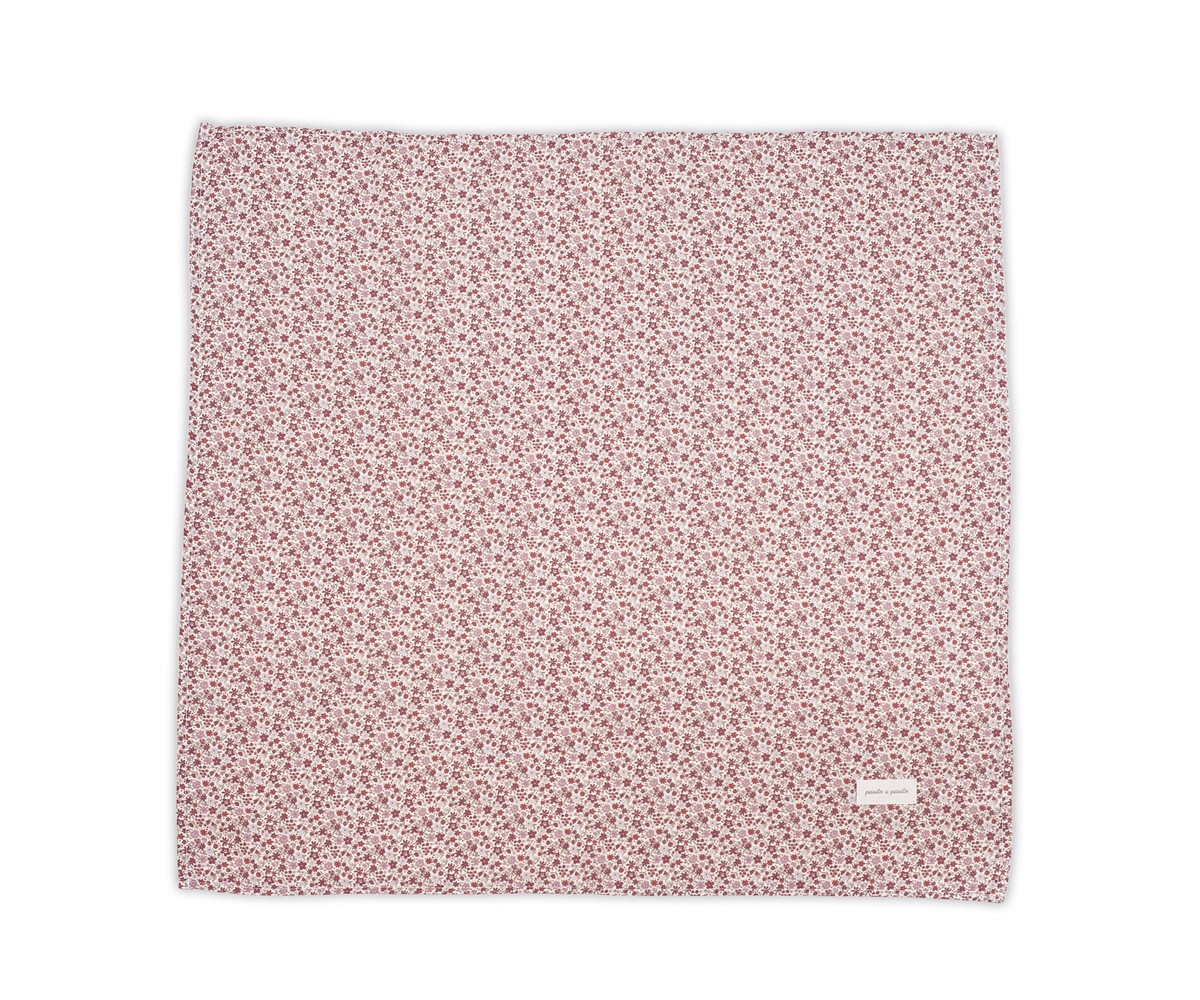 Set 2 Muselinas Cherry Flores 70 x 70 cm