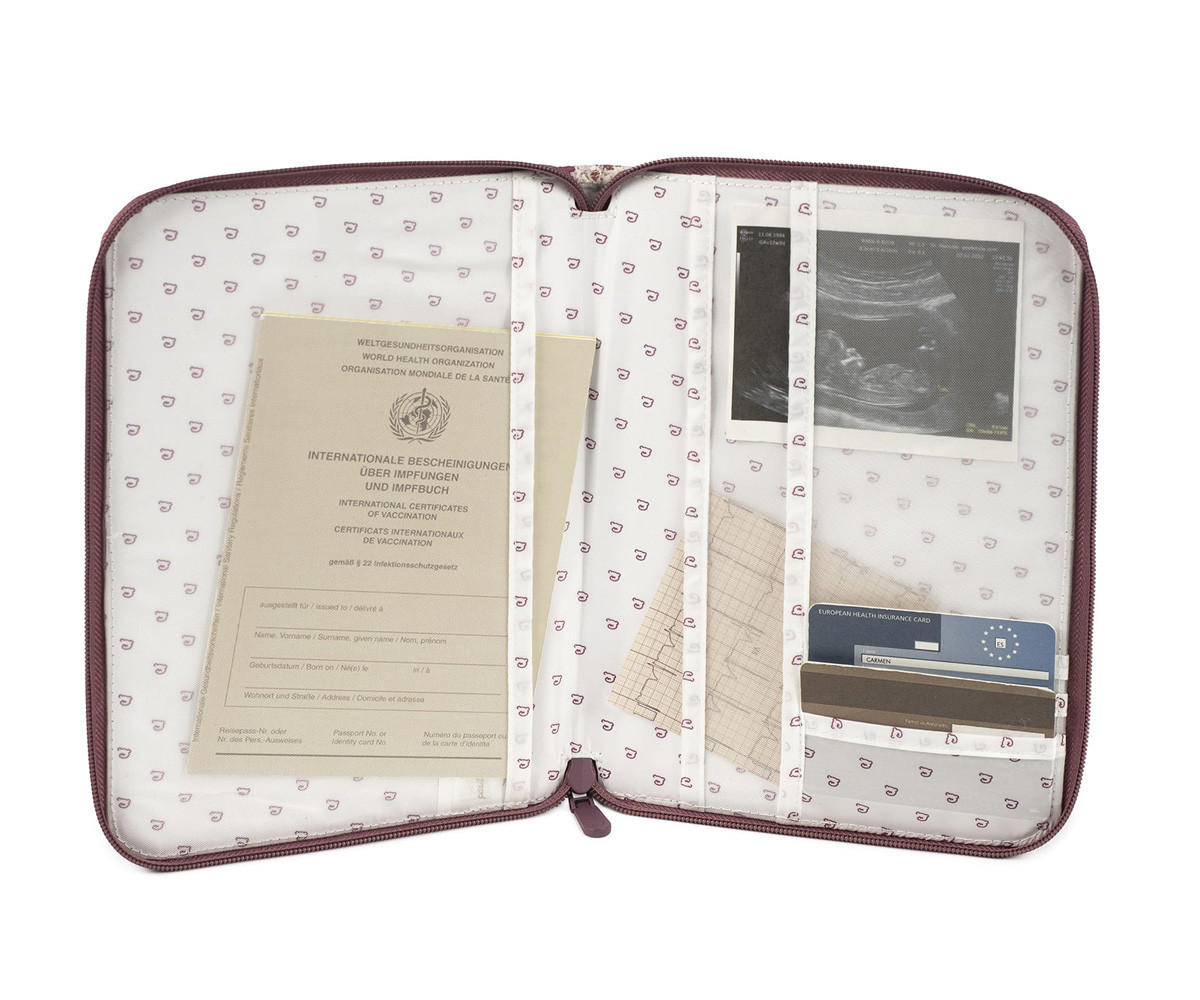 Portadocumentos Bebé Cherry Flores