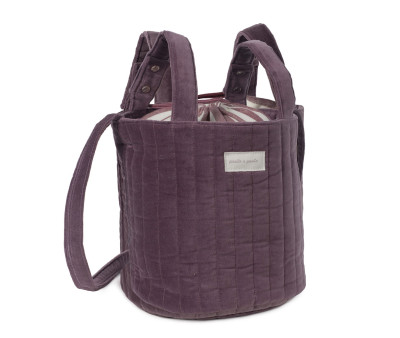 Bolsa Bucket Cherry Velvet