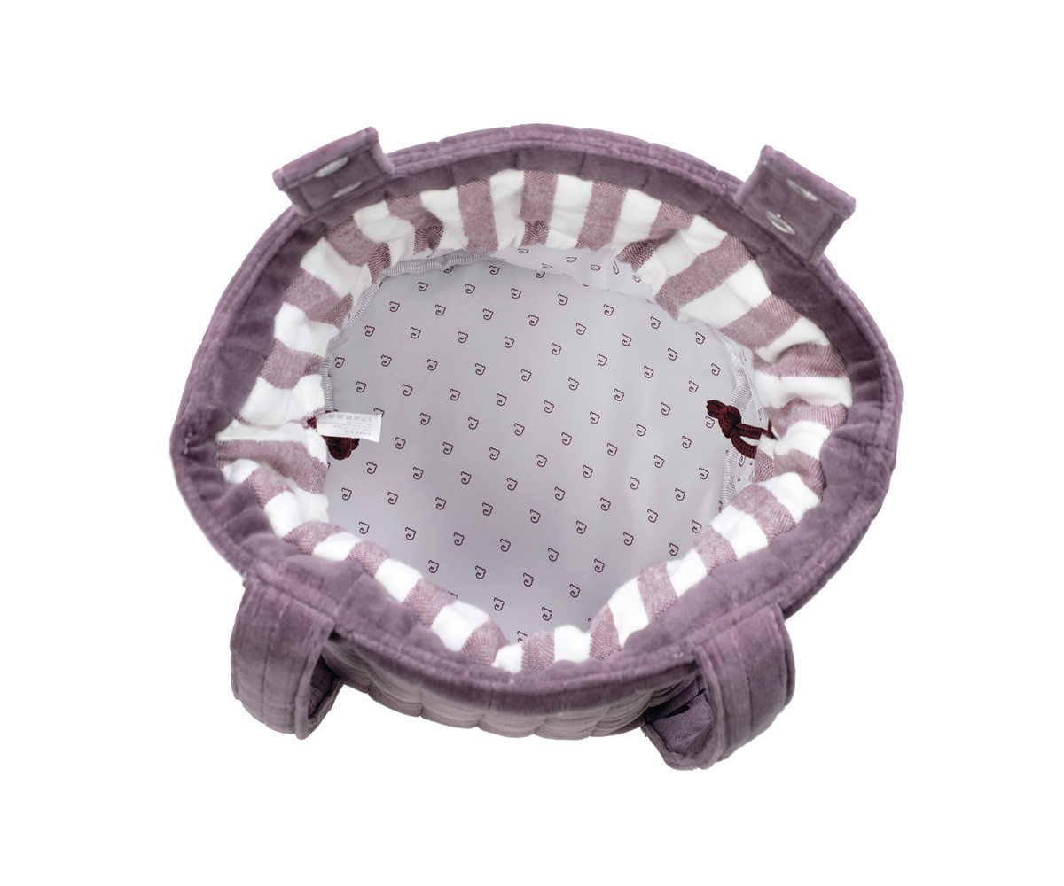 Bolsa Bucket Cherry Velvet