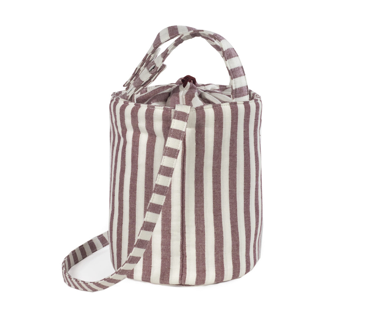 Bolsa Bucket Cherry Rayas