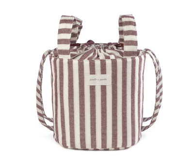 Bolsa Bucket Cherry Rayas