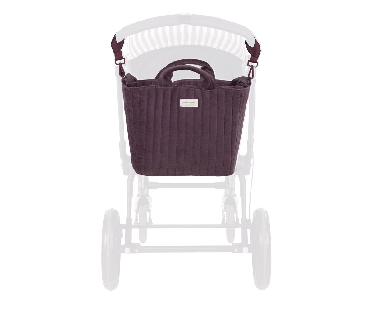 Bolsa Canastilla Cherry Velvet