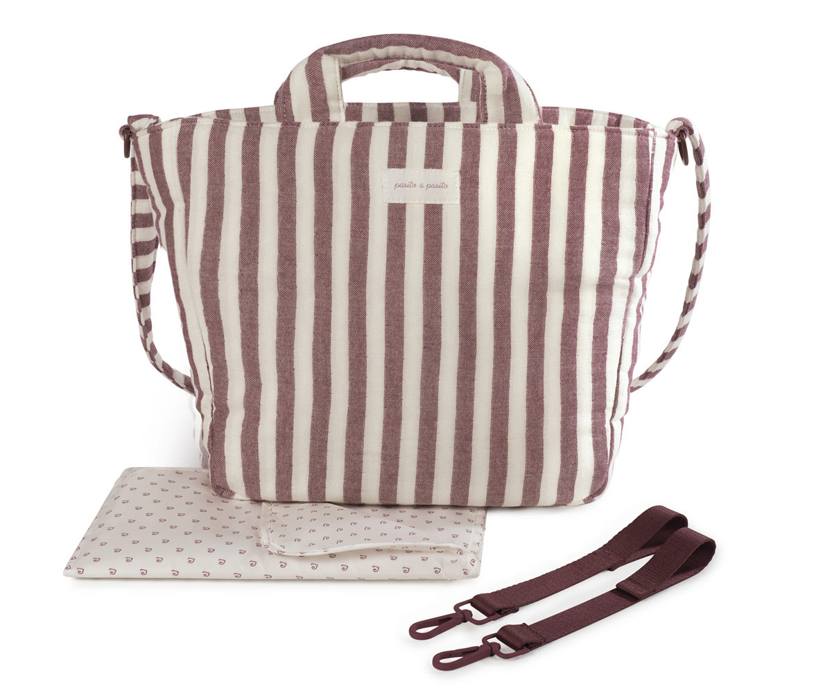 Bolsa Canastilla Cherry Rayas