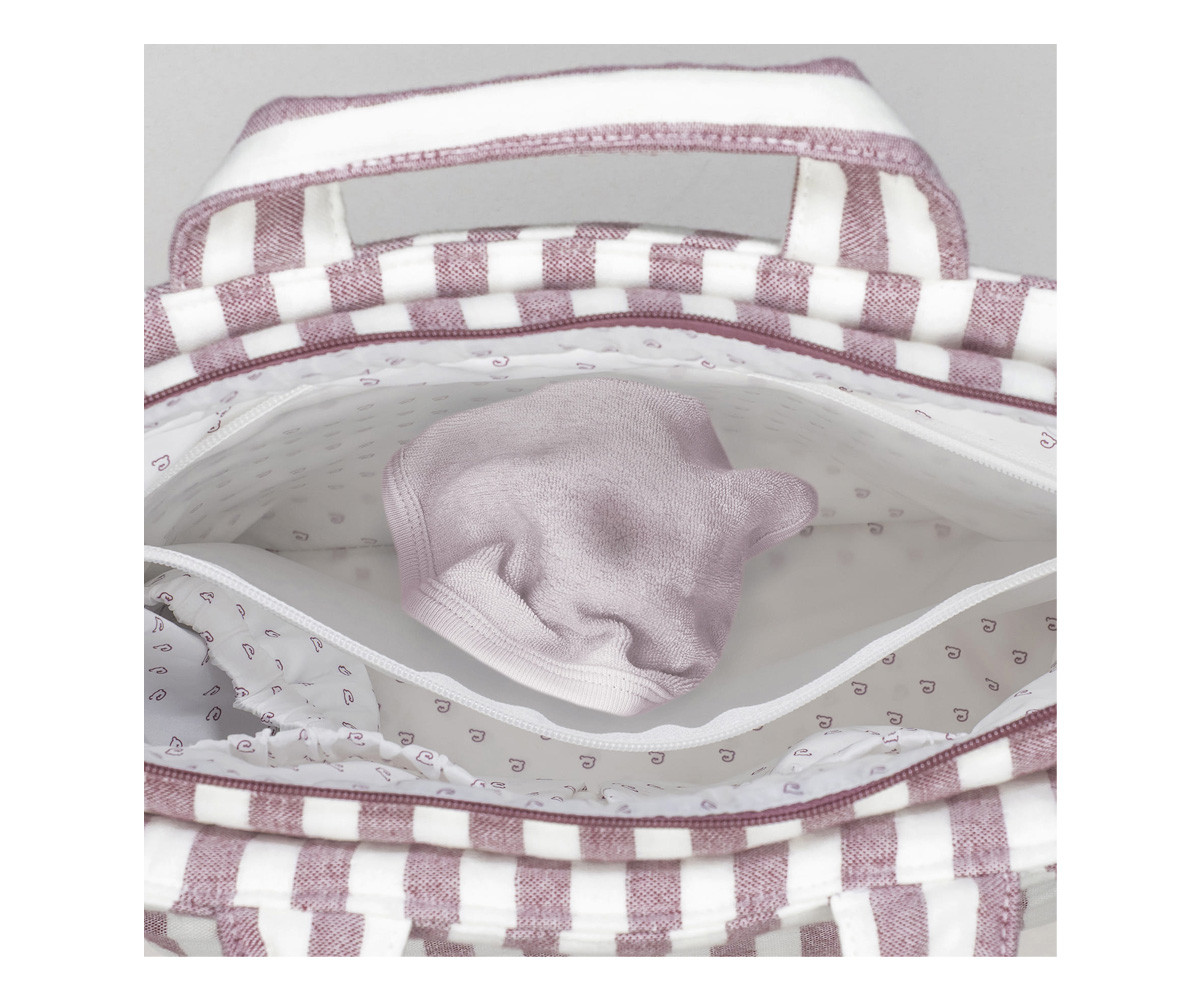 Bolsa Canastilla Cherry Rayas