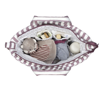 Bolsa Canastilla Cherry Rayas