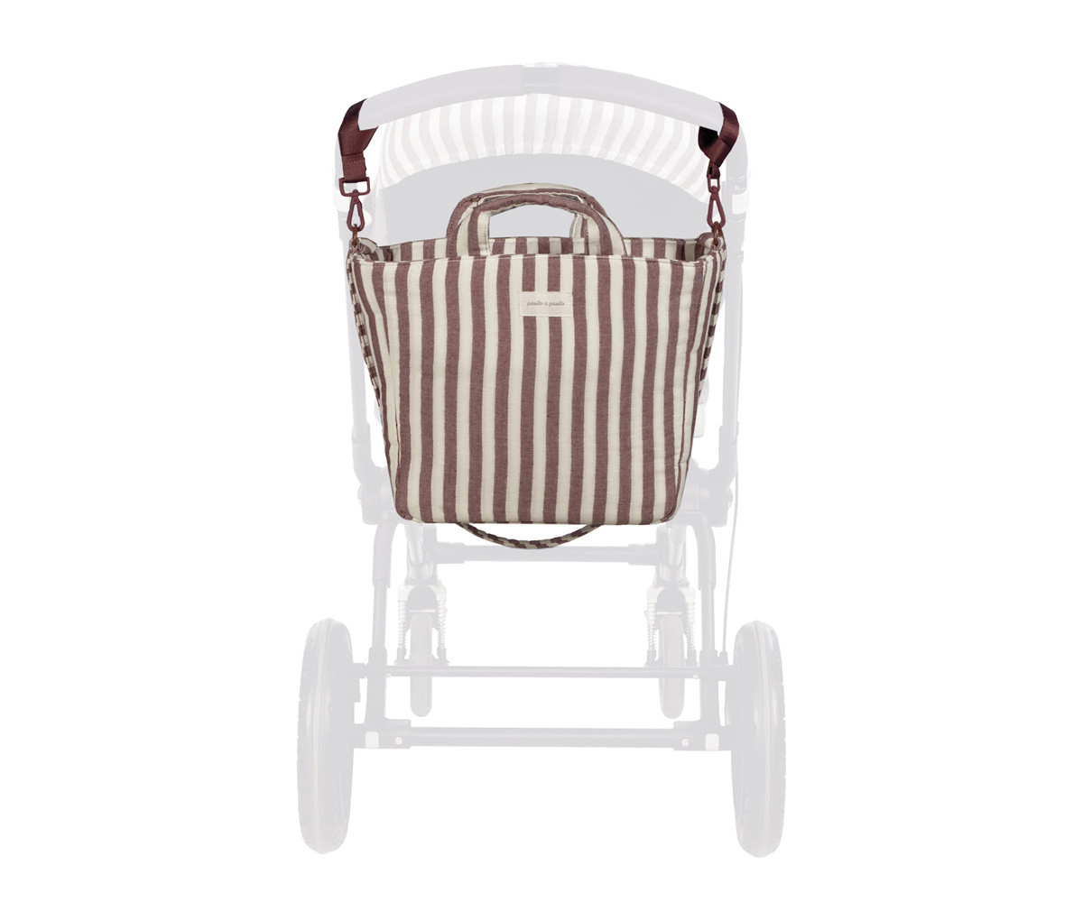 Bolsa Canastilla Cherry Rayas