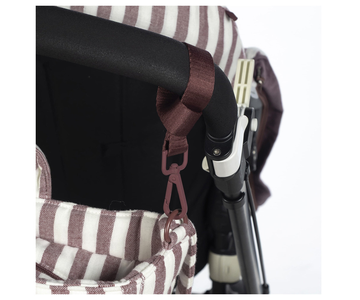 Bolsa Canastilla Cherry Rayas