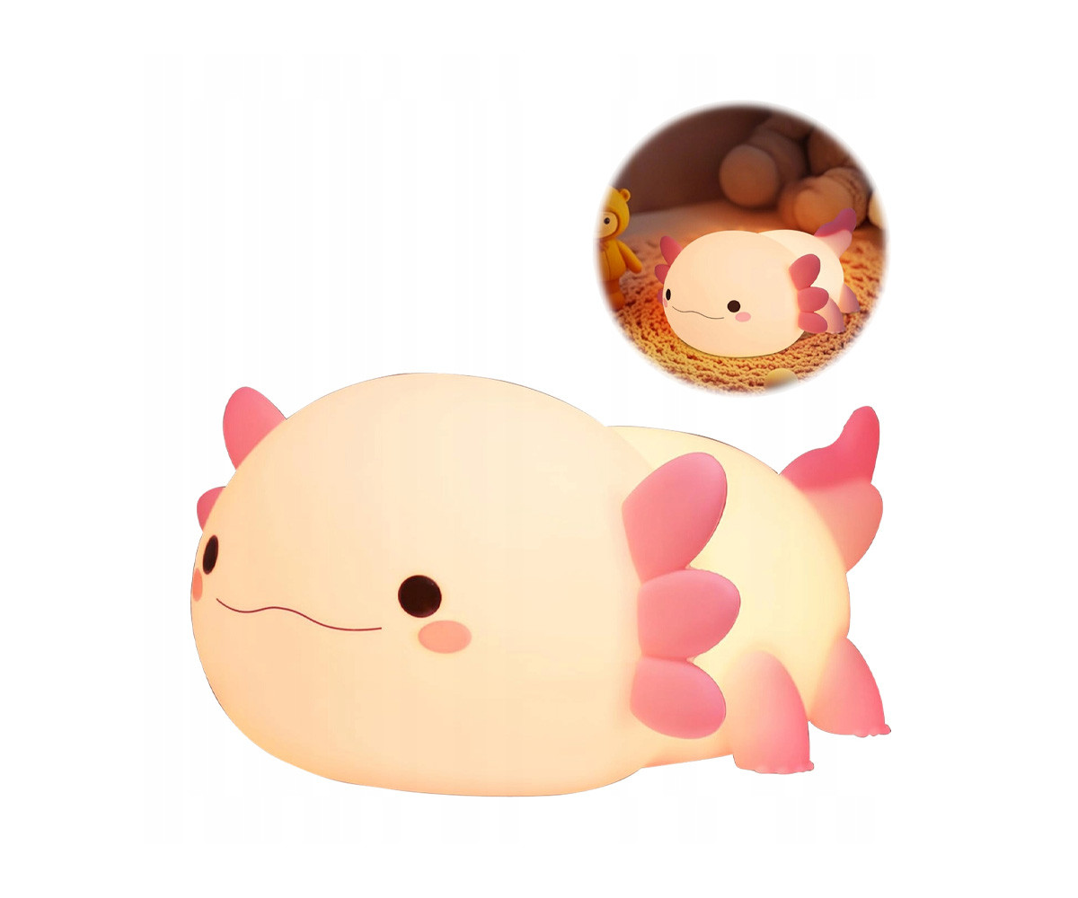 Luz Noctura LED Ajolote Rosa