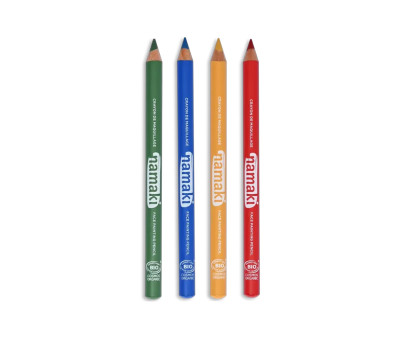 4 Matite Fini Trucco Namaki Rosso-Giallo-Verde-Azzurro