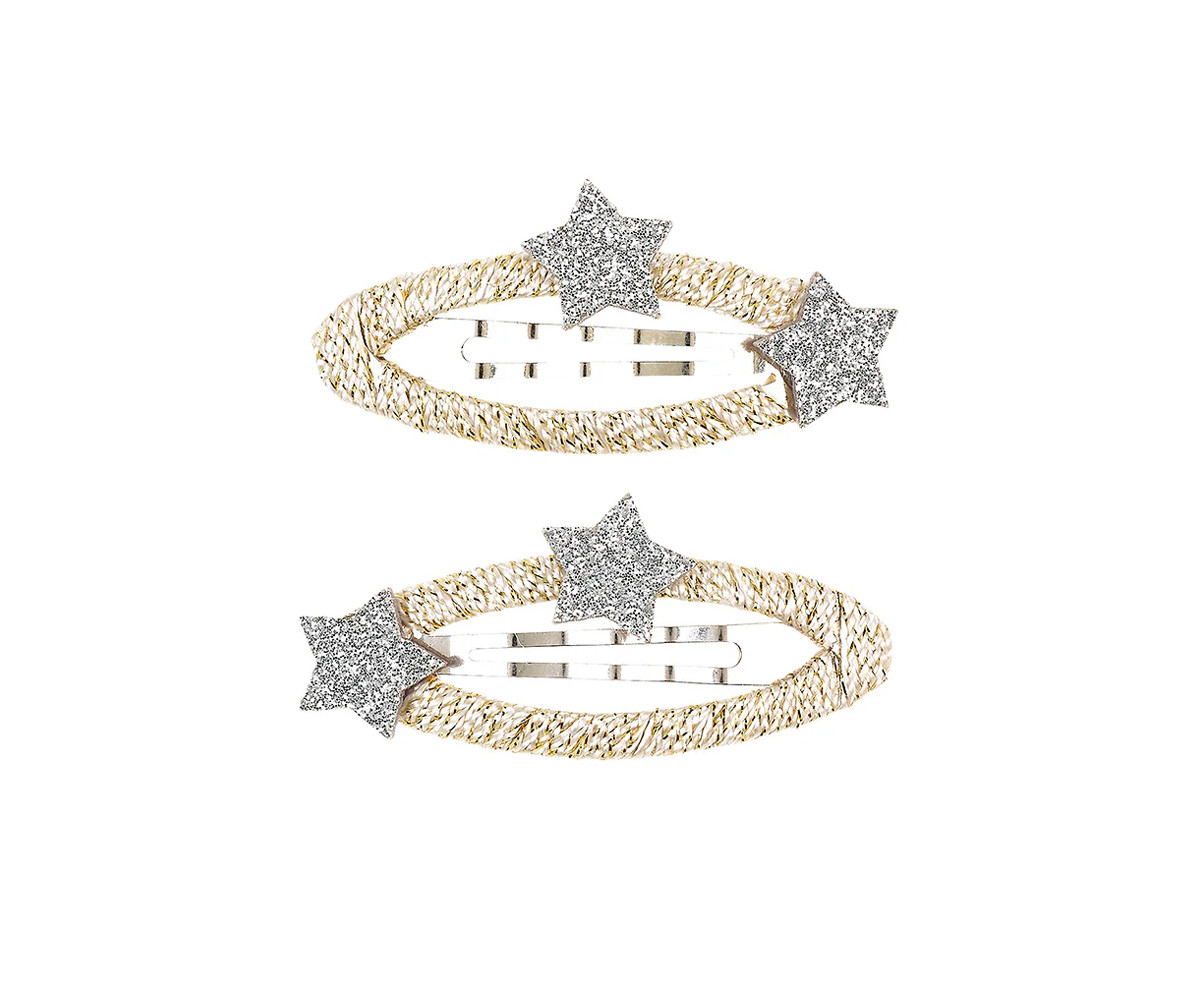 Pinzas para Pelo Zinzi Estrella Plata