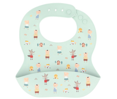 Babero Silicona The Three Little Pigs