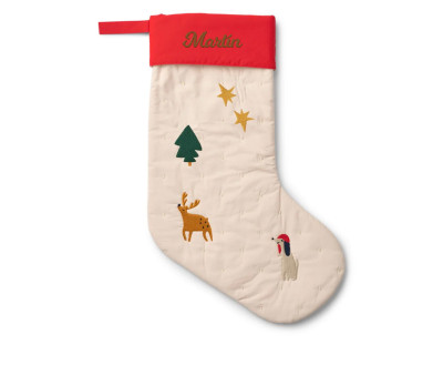 Calcetín Navidad Basil Holiday Sandy Personalizable