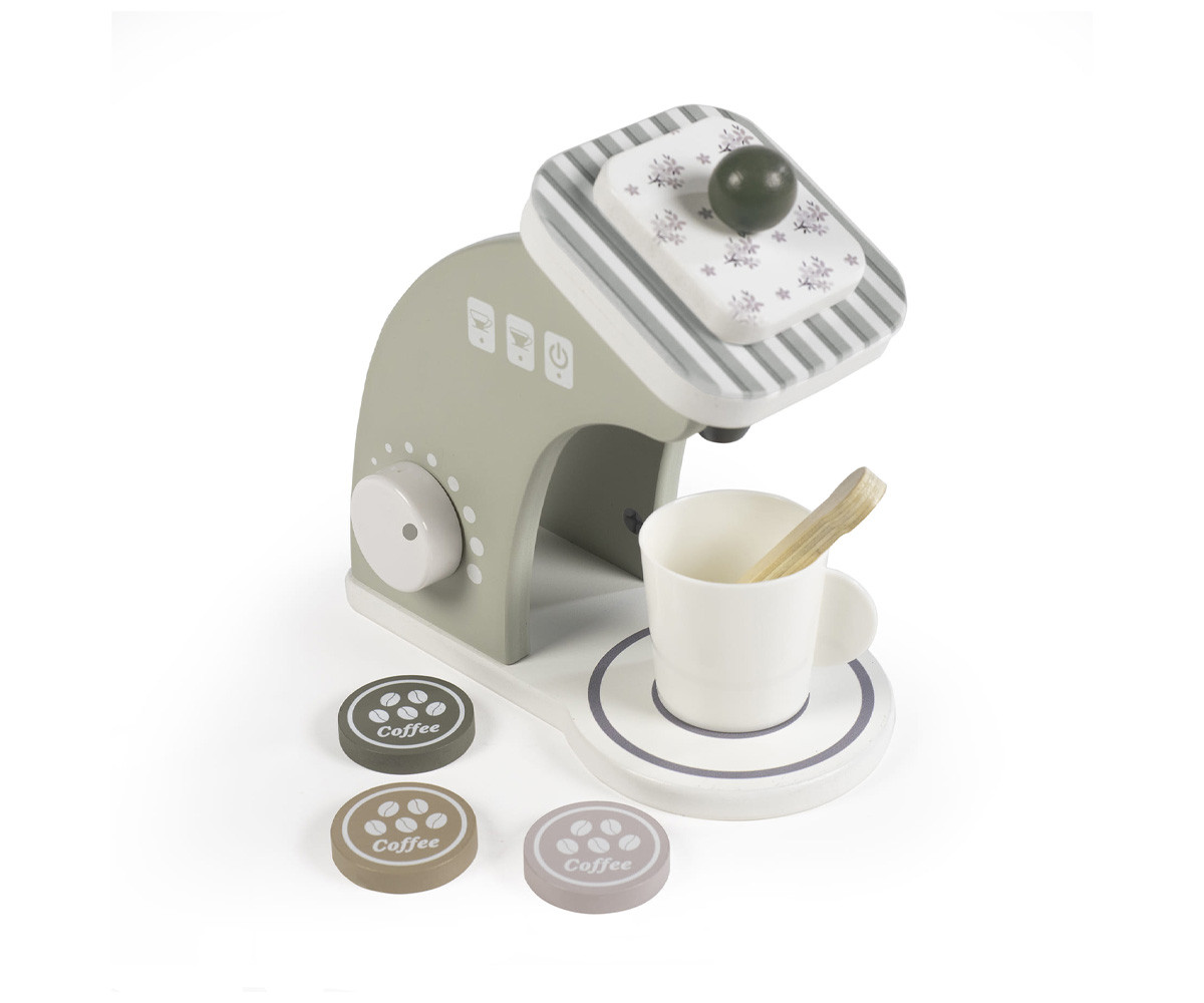 Cafetera Madera Botton