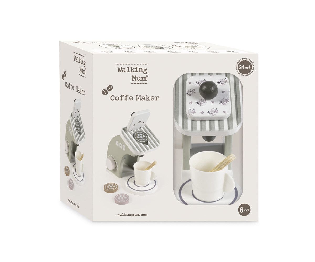 Cafetera Madera Botton