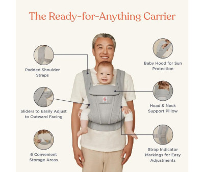 Mochila Portabebés Omni Deluxe Verde Oliva