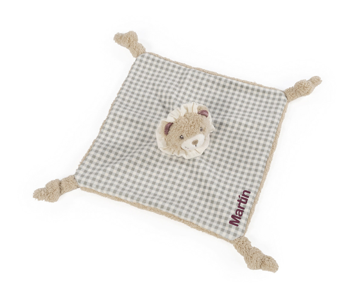 Doudou Leon Gala Mint Personalizzabile