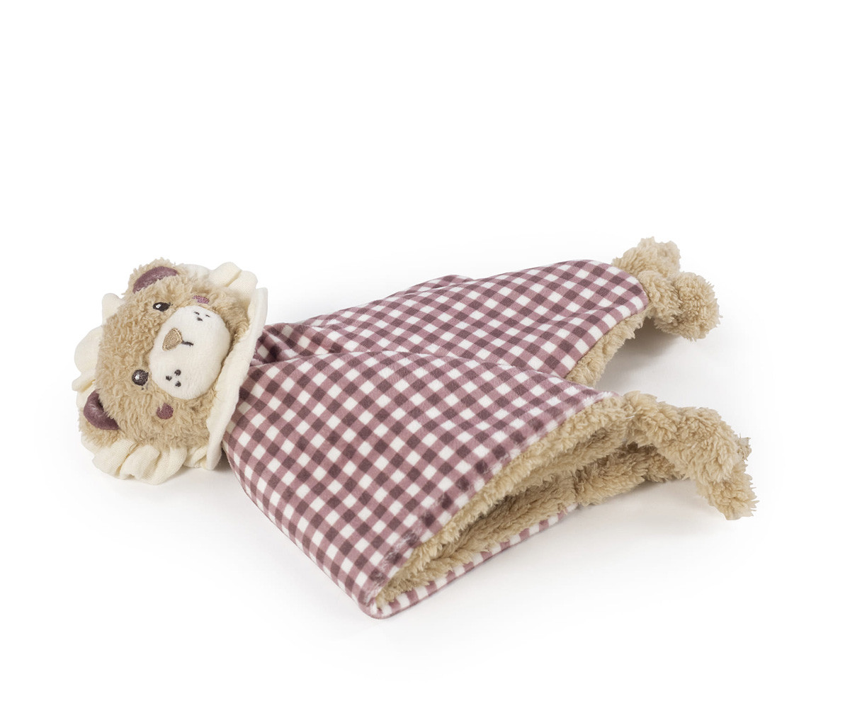 Doudou Leon Gala Cerise Personalizzabile