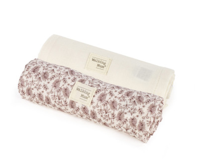 Set 2 Mussoline Gala Cerise 70 x 70 cm