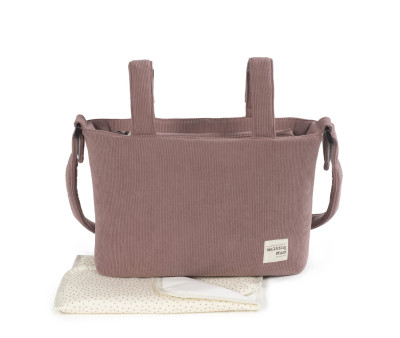 Bolsa Canastilla Pana Gala Cerise