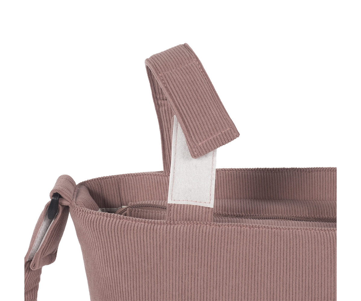 Bolsa Canastilla Pana Gala Cerise