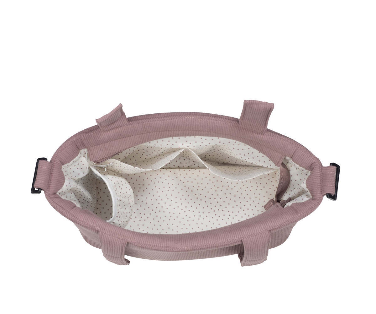 Bolsa Canastilla Pana Gala Cerise