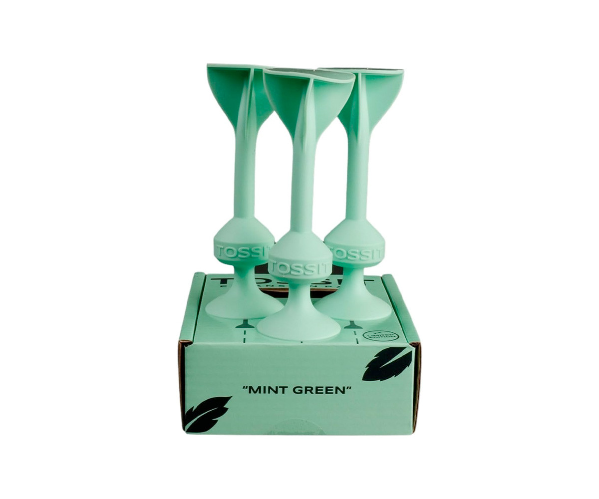 Set de 3 Dardos de Silicona con Ventosa Mint Green