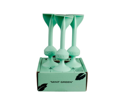 Set 3 Dardi in Silicone con Ventosa Mint Green