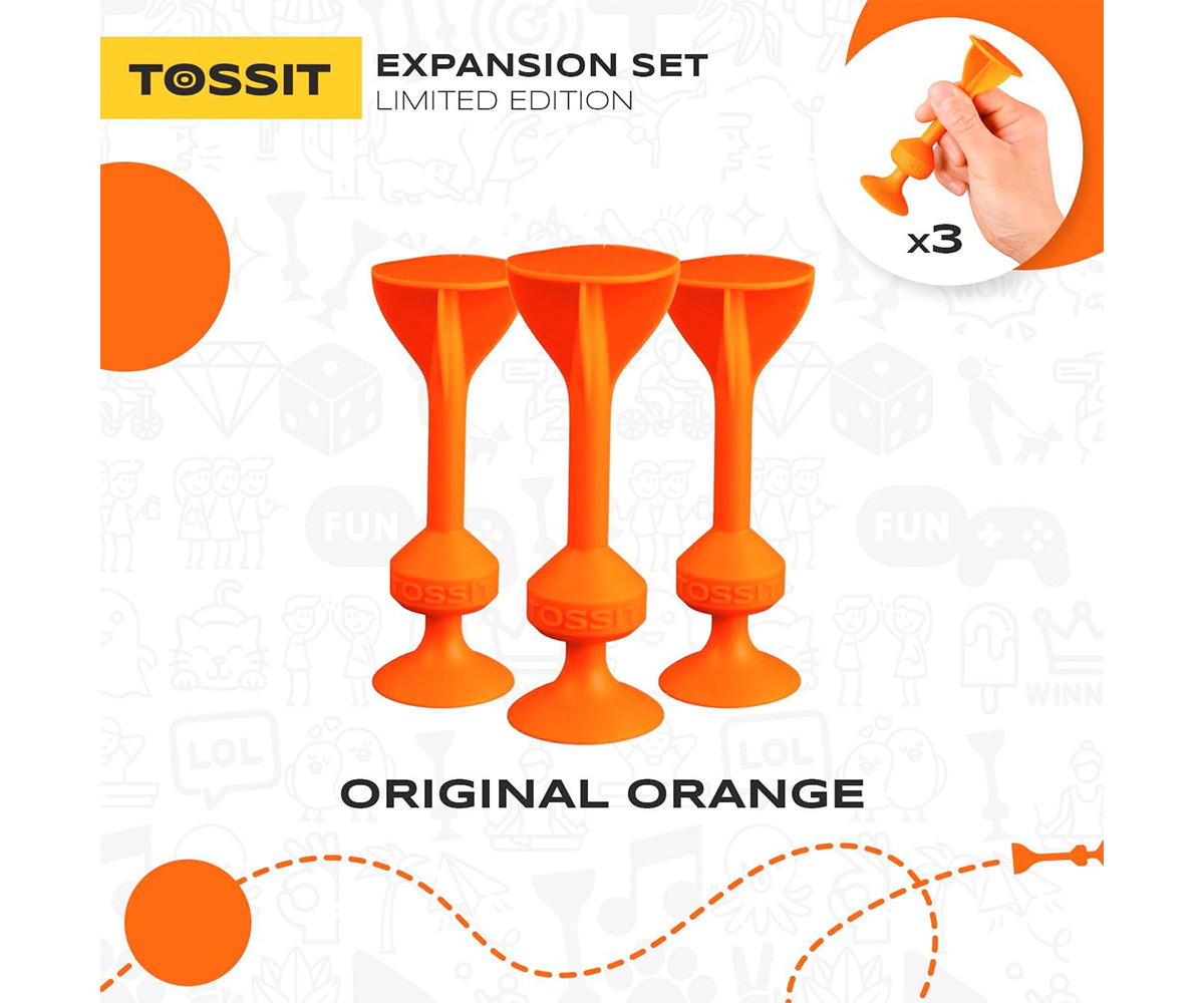 Set 3 Dardi in Silicone con Ventosa Orange